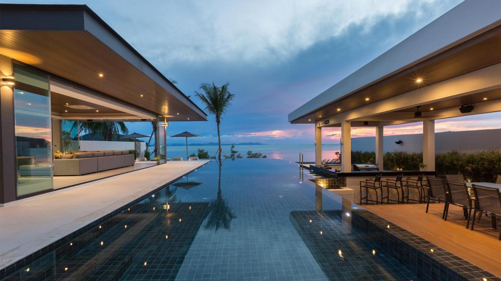 Exclusive Sea Renity A Beachfront Villa Retreat Sleeps 12 Adults And 6 Kids Laem Sor Eksteriør bilde